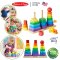 Melissa & Doug Geometric Stacker รุ่น 0567 บล๊อกหยอด 3 เสา