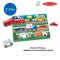 Melissa & Doug Vehicles Wooden Peg Puzzle - 8 Pieces รุ่น 1874 พัซเซิลไม้หมุดจับ มีตุ่ม รุ่นยานพาหนะ