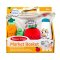 Melissa & Doug Market Basket Fill & Spill รุ่น 30730 ของเล่นผ้านุ่มนิ่ม ตะกร้าผ้าพร้อมผักผลไม้ 4 ชิ้น มีเสียง