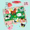 Melissa & Doug Farm Animals Chunky Puzzle - 8 Pieces รุ่น 3723  จิ๊กซอว์ พัซเซิลชิ้นใหญ่ รุ่นฟาร์ม จับถนัดมือ
