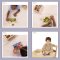 Melissa & Doug 4-in-1 Wooden Jigsaw Puzzles in a Box Dinosaurs  รุ่น 3791 จิ๊กซอไม้12ชิ้นx4ลาย รุ่นไดโนเสาร์(