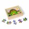 รุ่น 3791 Melissa & Doug Wooden Jigsaw Puzzles in a Box Dinosaurs จิ๊กซอไม้12ชิ้นx4ลาย รุ่นไดโนเสาร์