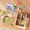 Melissa & Doug 4-in-1 Wooden Jigsaw Puzzles in a Box Dinosaurs  รุ่น 3791 จิ๊กซอไม้12ชิ้นx4ลาย รุ่นไดโนเสาร์(