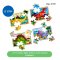 Melissa & Doug 4-in-1 Wooden Jigsaw Puzzles in a Box Dinosaurs  รุ่น 3791 จิ๊กซอไม้12ชิ้นx4ลาย รุ่นไดโนเสาร์(