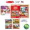 Melissa & Doug Wooden Jigsaw Puzzles in a Box Vehicles  รุ่น 3794 จิ๊กซอไม้12ชิ้นx4ลาย รุ่นยานพาหนะ