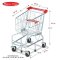 Melissa & Doug Shopping Cart รุ่น 4071  ของเล่นรถเข็นช้อปปิ้ง รถเข็นซูเปอร์เด็ก เล่นขายของ  ขนาดเด็ก 30cm x 38cm x 59cm โลหะอย่างดี