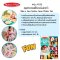 Melissa & Doug Make-a-Face Sticker Pad - Fashion Faces รุ่น 4195 สมุดกิจกรรมสติ๊กเกอร์ รุ่นแต่งหน้า 20 ฉาก เล่นซ้ำได้ พกพาง่าย