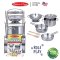 Melissa & Doug Stainless Steel Pots & Pans รุ่น 4265 ชุดเครื่องครัวเหมือนจริง สเตนเลส & ไม้