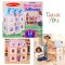 Melissa & Doug Multi-Level Wooden Dollhouse รุ่น 4588 บ้านตุ๊กตา บ้านวิคตอเรีย+เฟอร์นิเจอร์ไม้ 14 ชิ้น ( 71 x 61 x 40 cm )