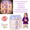 Melissa & Doug Multi-Level Wooden Dollhouse รุ่น 4588 บ้านตุ๊กตา บ้านวิคตอเรีย+เฟอร์นิเจอร์ไม้ 14 ชิ้น ( 71 x 61 x 40 cm )