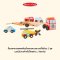 Melissa & Doug Emergency Vehicle Carrier รุ่น 4610 ชุดรถยก มาพร้อมรถกู้ชีพ