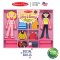 Melissa & Doug Abby & Emma Magnetic Dress-Up Set รุ่น 4940 ของเล่นแต่งตัวตุ๊กตา แม่เหล็ก มิกซ์แอนด์แมทช์