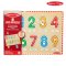 Melissa & Doug Lift & See Numbers Peg Puzzle -10 Pcs รุ่น 50126 พัซเซิลมีตุ่ม รุ่นตัวเลข