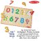 Melissa & Doug Lift & See Numbers Peg Puzzle -10 Pcs รุ่น 50126 พัซเซิลมีตุ่ม รุ่นตัวเลข