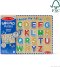 Melissa & Doug Alphabet Sound Puzzle  รุ่น 50127 พัซเซิลตัวอักษร ABC มีเสียง 26 ชิ้น ไม่มียี่ห้ออื่น