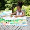 Melissa & Doug Write-A-Mat Learning Mat Animals รุ่น 5047 แผ่นเรียนรู้ 2 ด้าน รองจานทานข้าว เขียน & ระบายสีแล้วลบออกได้ รุ่นสัตว์