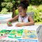 Melissa & Doug Write-A-Mat Learning Mat Animals รุ่น 5047 แผ่นเรียนรู้ 2 ด้าน รองจานทานข้าว เขียน & ระบายสีแล้วลบออกได้ รุ่นสัตว์