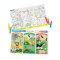 Melissa & Doug Write-A-Mat Learning Mat Animals รุ่น 5047 แผ่นเรียนรู้ 2 ด้าน รองจานทานข้าว เขียน & ระบายสีแล้วลบออกได้ รุ่นสัตว์