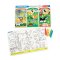 Melissa & Doug Write-A-Mat Learning Mat Animals รุ่น 5047 แผ่นเรียนรู้ 2 ด้าน รองจานทานข้าว เขียน & ระบายสีแล้วลบออกได้ รุ่นสัตว์