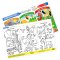 Melissa & Doug Write-A-Mat Learning Mat Animals รุ่น 5047 แผ่นเรียนรู้ 2 ด้าน รองจานทานข้าว เขียน & ระบายสีแล้วลบออกได้ รุ่นสัตว์