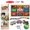 Melissa & Doug Magnetic Wooden Train Cars รุ่น 5186 รถของเล่น ชุดรถไฟ ต่อลากเป็นขบวนได้