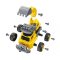Buki France Construction truck RC รุ่น 9020 รถบรรทุกก่อสร้าง รถตักดิน & รถดัมพ์ ประกอบเองได้ 2 แบบ DIY