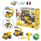Buki France Construction truck RC รุ่น 9020 รถบรรทุกก่อสร้าง รถตักดิน & รถดัมพ์ ประกอบเองได้ 2 แบบ DIY