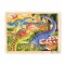 [จิ๊กซอไม้24ชิ้น] รุ่น 9066 ชุดจิ๊กซอไม้ รูปไดโนเสาร์ Melissa & Doug Dinosaur Wooden Jigsaw Puzzle