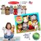 Melissa & Doug  Safari Puppet Set รุ่น 9118 ชุดหุ่นมือ รุ่นซาฟารี  ตุ๊กตามือ ขนาด 24 cm x 6 ตัว