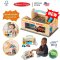 Melissa & Doug Wooden Service Station Parking Garage รุ่น 9271 ของเล่นโรงจอดรถ ร้านล้างรถคาร์วอช ที่จอดรถ & ปั๊มน้ำมัน เติมน้ำมัน