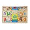 Melissa & Doug ABC Picture Board รุ่น 9786 ชุดพัซเซิลตัวอักษร ของเล่นตัวอักษร โฟนิค จับคู่ตัวใหญ่ เล็ก