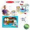 Melissa & Doug Wooden Make-a-Cake Mixer Set รุ่น 9840 เช็ตของเล่นทำขนม ทำเบเกอรี่ เครื่องตีแป้งจำลอง