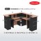 Counter set 3 B-Walnut