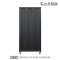 ตู้เสื้อผ้า 2 บานแบบทึบ สี : DARK GREY