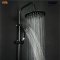 WSP-9306BK - RADIUS Series ชุดฝักบัว เรนชาวเวอร์ สีดำ ปรับ 3 ระดับ RAIN SHOWER SET