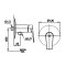 COTTO - CT1216A รุ่น NIQUE วาล์วเปิด-ปิดน้ำ แบบก้านโยก รุ่น นิค