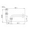 COTTO - CT683AX(HM) ท่อน้ำทิ้งอ่างล้างหน้ารูปตัวพี ท่อน้ำทิ้งอ่างล้างหน้าพีแทรป 40 ซม.