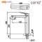 Cotto - CT1236AY ก๊อกเดี่ยวอ่างล้างหน้าแบบก้านโยก(ทรงสูง) รุ่น เอสเซ็นเทีย