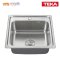 TEKA - ซิงค์ฝังบนเคาน์เตอร์ 1 หลุม LINEA รุ่น V50.50 1B สเตนเลส