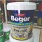 BEGER Primer Pro-100 สีรองพื้นปูนใหม่ สูตรน้ำ กันด่าง ขนาด 1 แกลลอน และ 5 แกลลอน [ถัง] สำหรับภายในและนอก