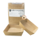 Brown coated kraft paper tray 300g 4.5x4.5x1.5 in