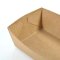 Brown coated kraft paper tray 300g 4.5x4.5x1.5 in