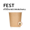 FEST cup 8oz Double Wall Kraft/ 25Pcs(copy)