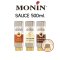 MONIN Sauce 500ml Caramel,Dark Choc,White Choc