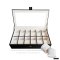 12 Slot Watches Box Storage Organizer กล่องใส่นาฬิกา กล่องเก็บนาฬิกา 12 เรือน หุ้มหนัง อย่างดี กล่องนาฬิกาพรีเมี่ยม หมอน 2 ชั้น 2in1 หมอนทูอินวัน หมอนนาฬิกาสำหรับคนข้อมมือเล็ก