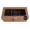 3 PIECE WATCH BOX STORAGE ORGANIZER กล่องนาฬิกา 3 เรือน หมอน 2 ชั้น 2in1 หุ้มหนังอย่างดี งานสวยหรู เกรดพรีเมี่ยม สีแทนฺ สีน้ำตาล สีเบจ  Brown