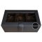 3 PIECE WATCH BOX STORAGE ORGANIZER กล่องนาฬิกา 3 เรือน หมอน 2 ชั้น 2in1 หุ้มหนังอย่างดี งานสวยหรู เกรดพรีเมี่ยม สีช้อคโกแลต สีน้ำตาลเข้ม สีน้ำตาล สีช็อค  Choc Dark Brown