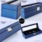 กล่องนาฬิกาหนังแท้ กล่องนาฬิกาสีน้ำเงิน Blue Leather Watches Storage Box Organizer Line: @charanyagroup