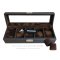 5 Slot Watches Box Storage Organizer กล่องใส่นาฬิกา กล่องเก็บนาฬิกา 5 เรือน หุ้มหนัง อย่างดี หมอน 2 ชั้น 2in1 หมอนทูอินวัน หมอนนาฬิกาสำหรับคนข้อมมือเล็ก