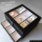 Watch and Rings Box Storage Organizer กล่องนาฬิกา กล่องเครื่องประดับ 2 ชั้น ลิ้นชัก เกรดอย่างดี สวยพรีเมี่ยม วัสดุดี Black  สีดำ